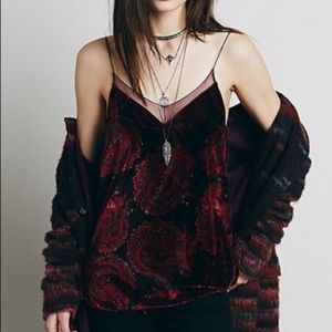 COPY - Free People Floral Velvet Tank